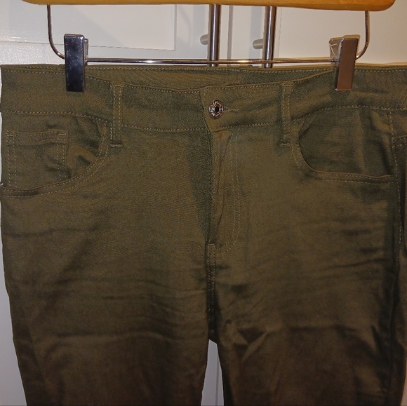 New Green High Waisted Skinny Jeans - Picture 8 of 12